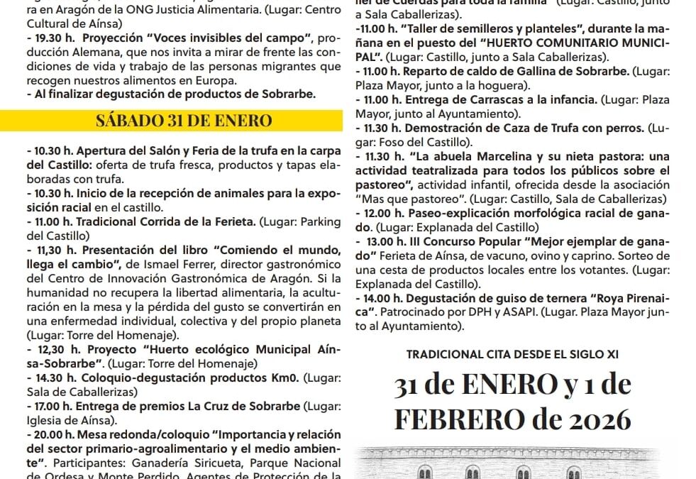 FERIETA DE AINSA 2026